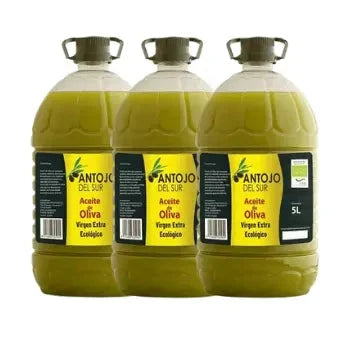 Aceite de Oliva Virgen Extra Ecológico 15L – Pack 3 Garrafas | Antojo del Sur – Envío Gratis 🌿🫒 Aceite de Oliva Virgen Extra Ecológico Antojo del Sur