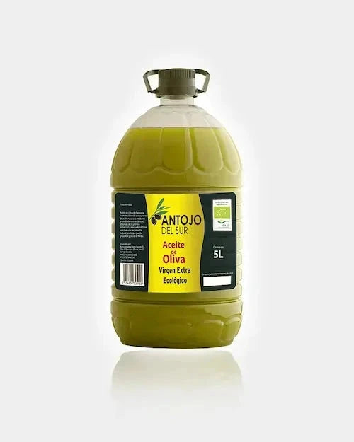 Aceite de Oliva Virgen Extra Ecológico 5L – Antojo del Sur | Calidad Premium de Andalucía 🌿🫒 Aceite de Oliva Virgen Extra Ecológico Antojo del Sur