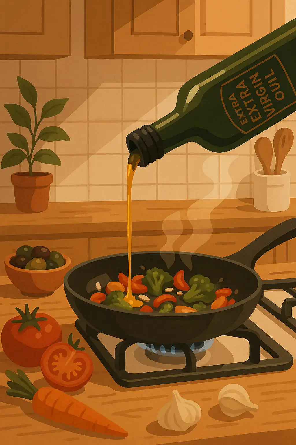 Por qué cocinar con Aceite de Oliva Virgen Extra mejora tus platos