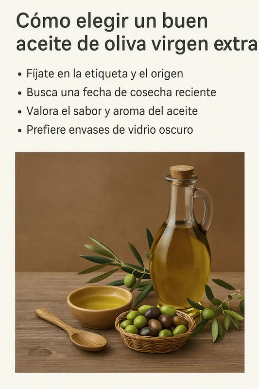 Cómo elegir un buen aceite de oliva virgen extra