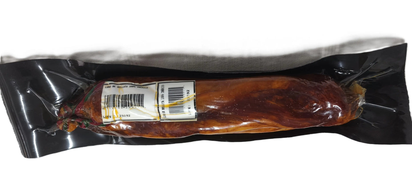 Caña de Lomo 100% Ibérico de Bellota 0,5kg – Los Hermanitos | Embutido de Ledrada (Salamanca)